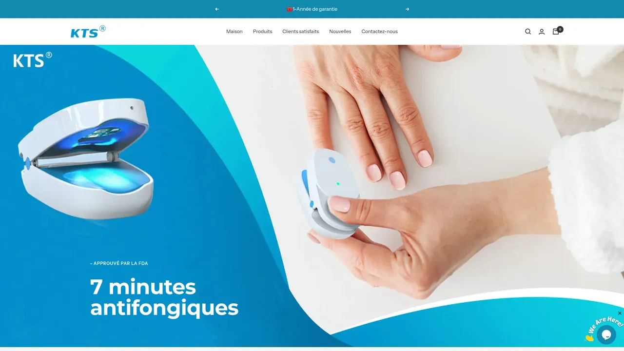 Aperçu du site fr.ktslighttherapy.com
