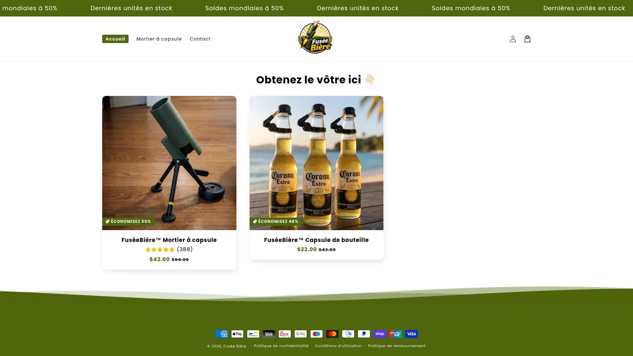 Screenshot de Fusée Bière