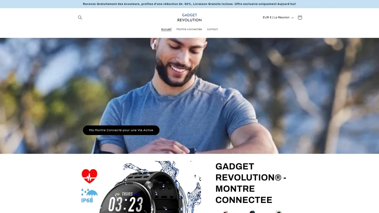 Aperçu du site Gadget revolution