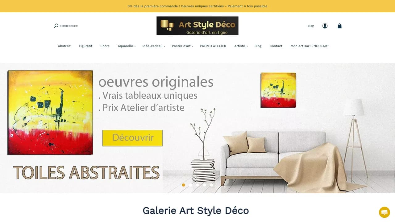 Screenshot de Galerie d'art en ligne