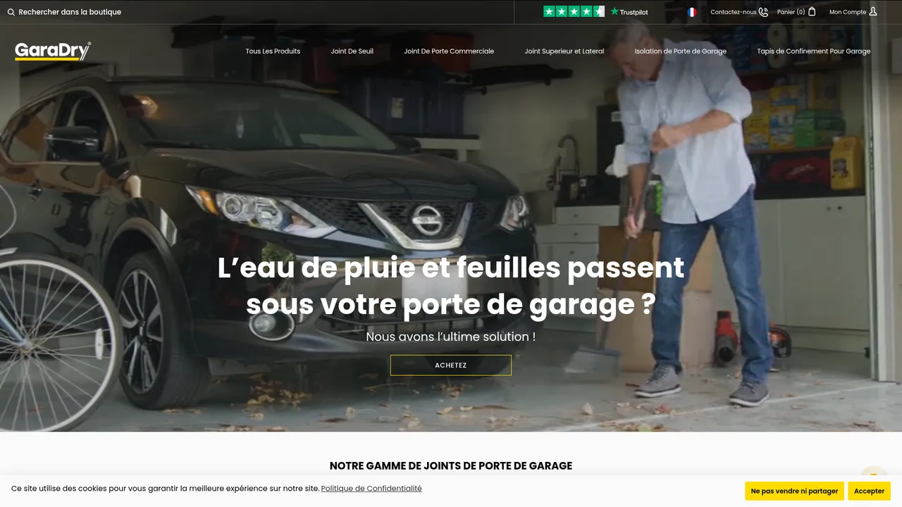 Aperçu du site GaraDry FR