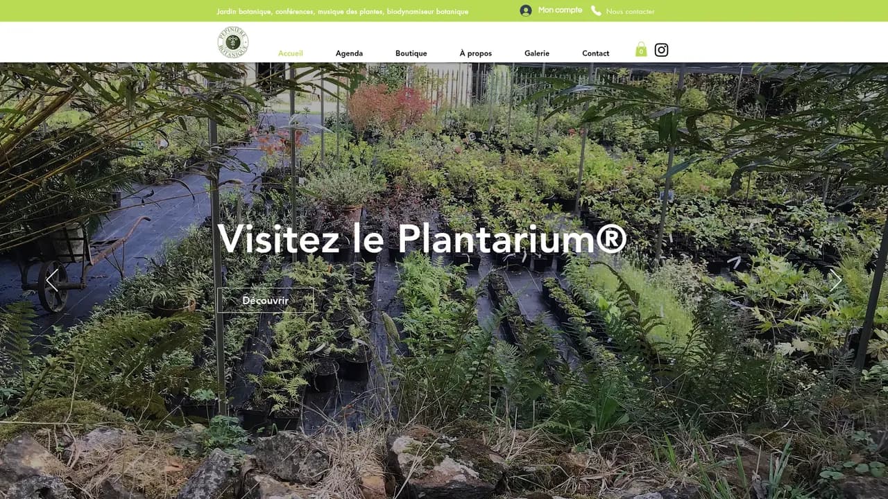 Aperçu du site Pépinière et Jardin Botanique de Gaujacq