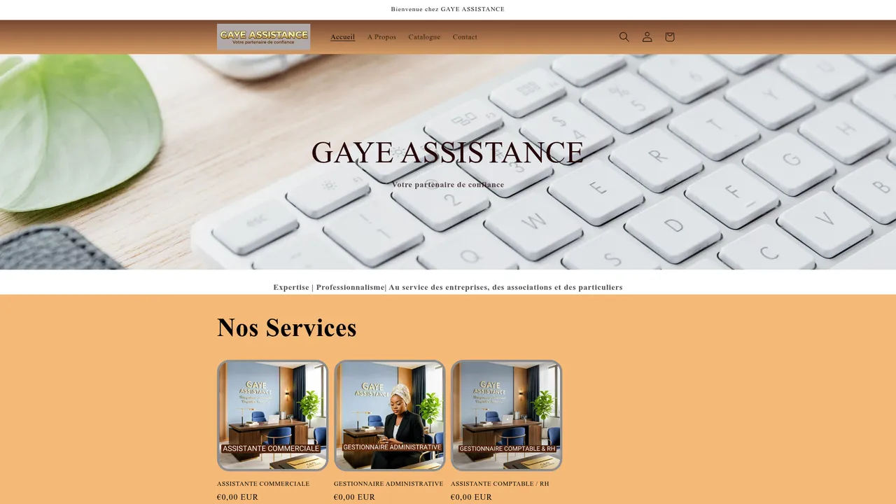 Screenshot de gayeassistance.com