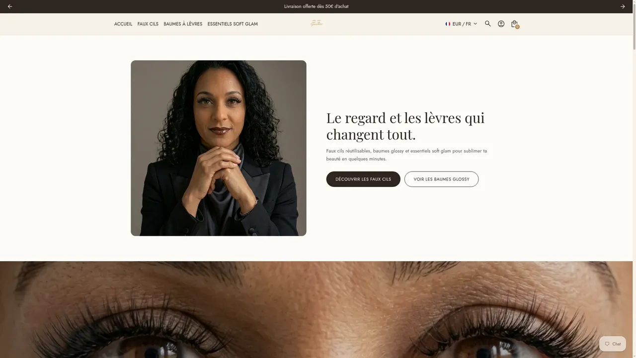 Screenshot de gazeless.fr