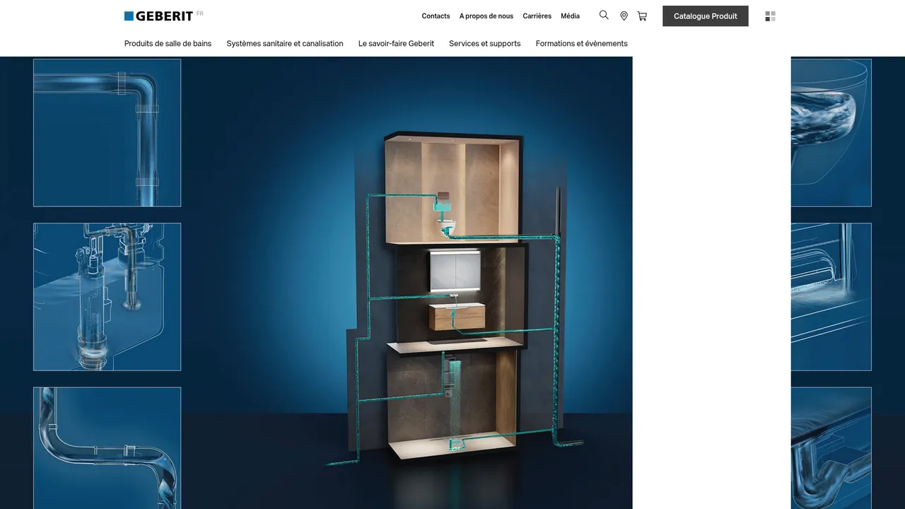 Screenshot de Geberit.fr