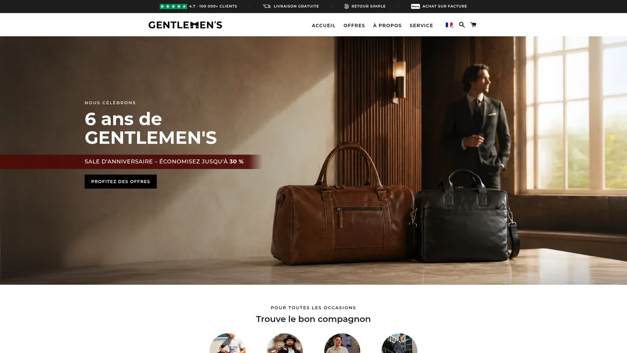 Screenshot de gentlemens-store.be