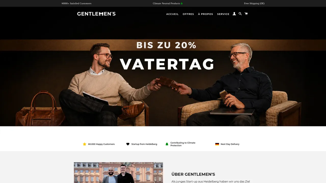 Aperçu du site Gentlemen's