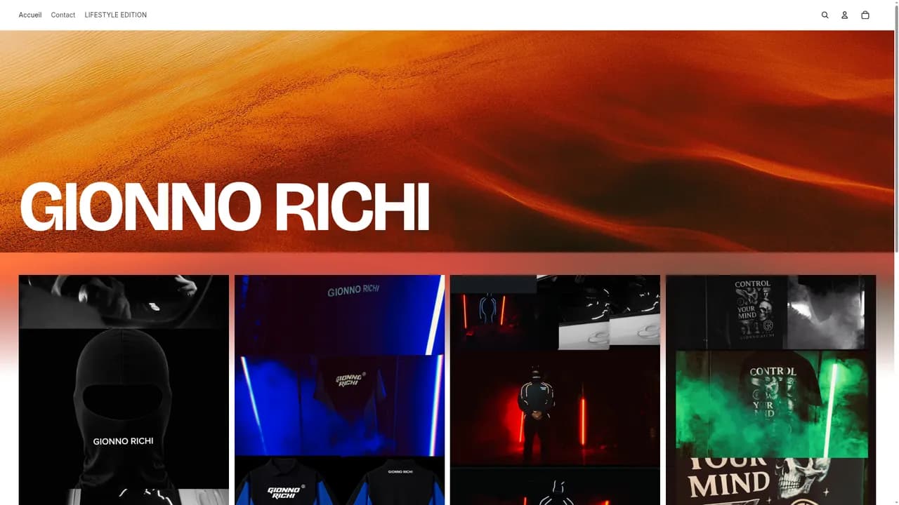 Aperçu du site GIONNO RICHI