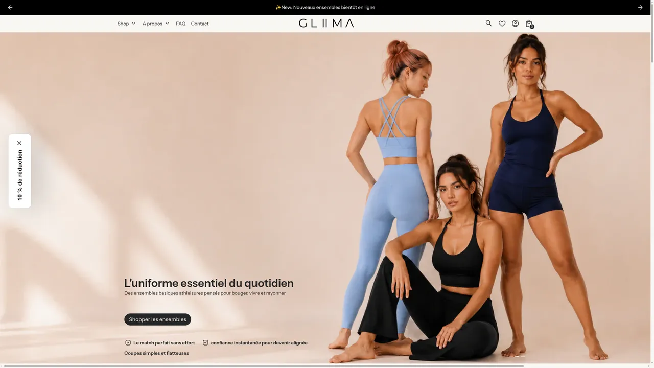 Aperçu du site GLIIMA