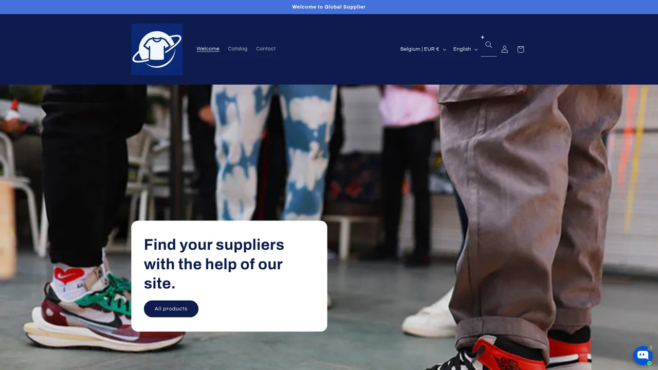 Aperçu du site Global Fournisseur