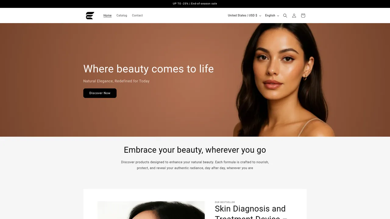 Screenshot de GLOW&CARE
