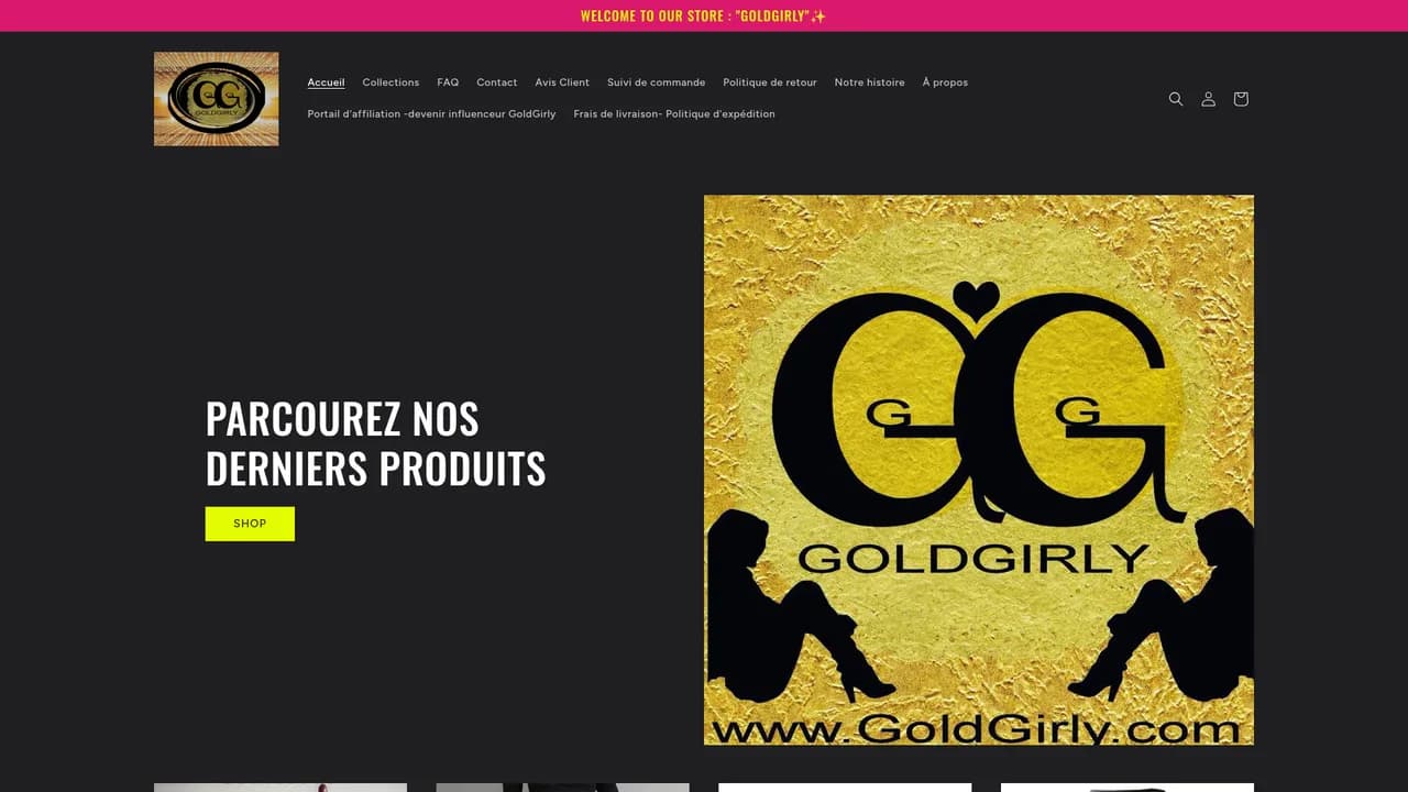 Screenshot de GoldGirly