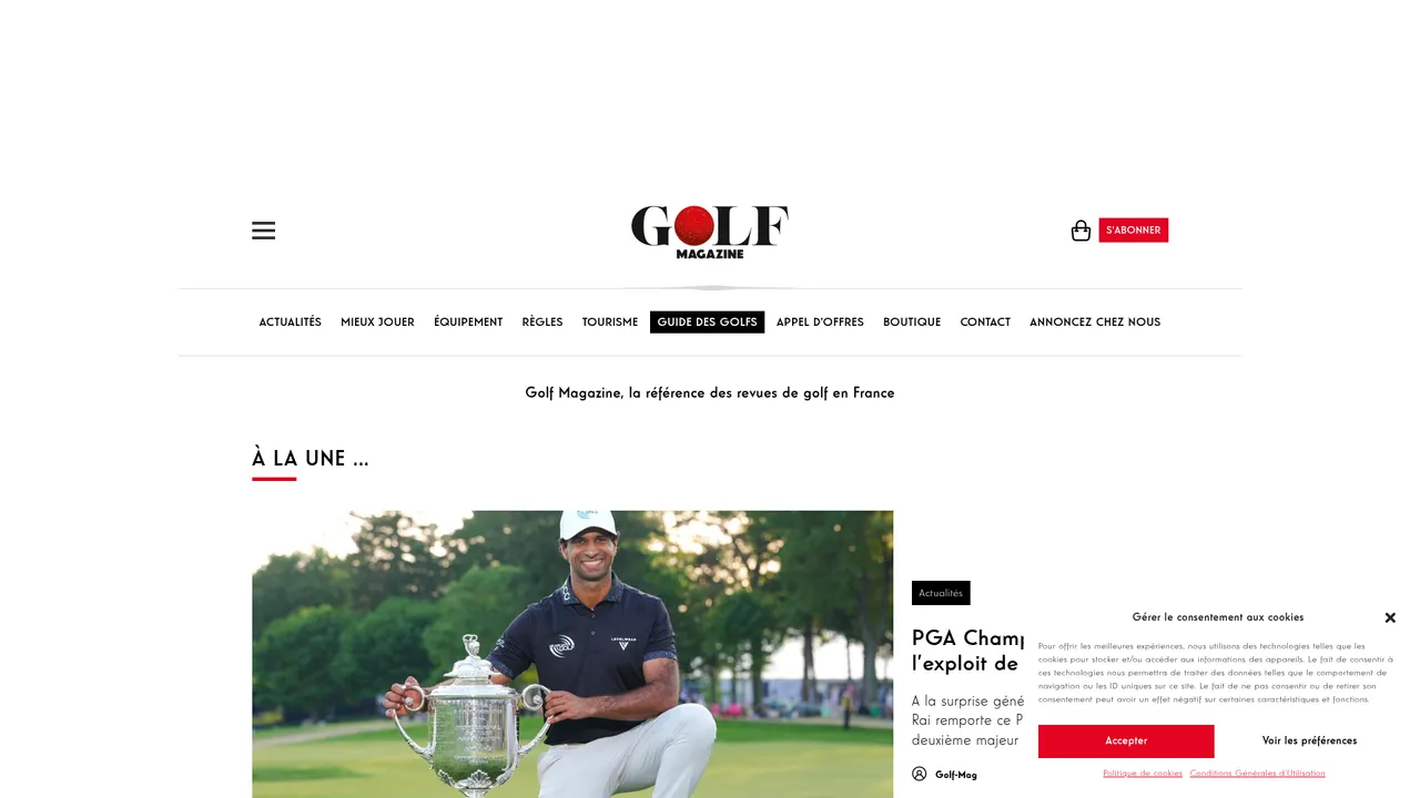 Screenshot de Golf Magazine