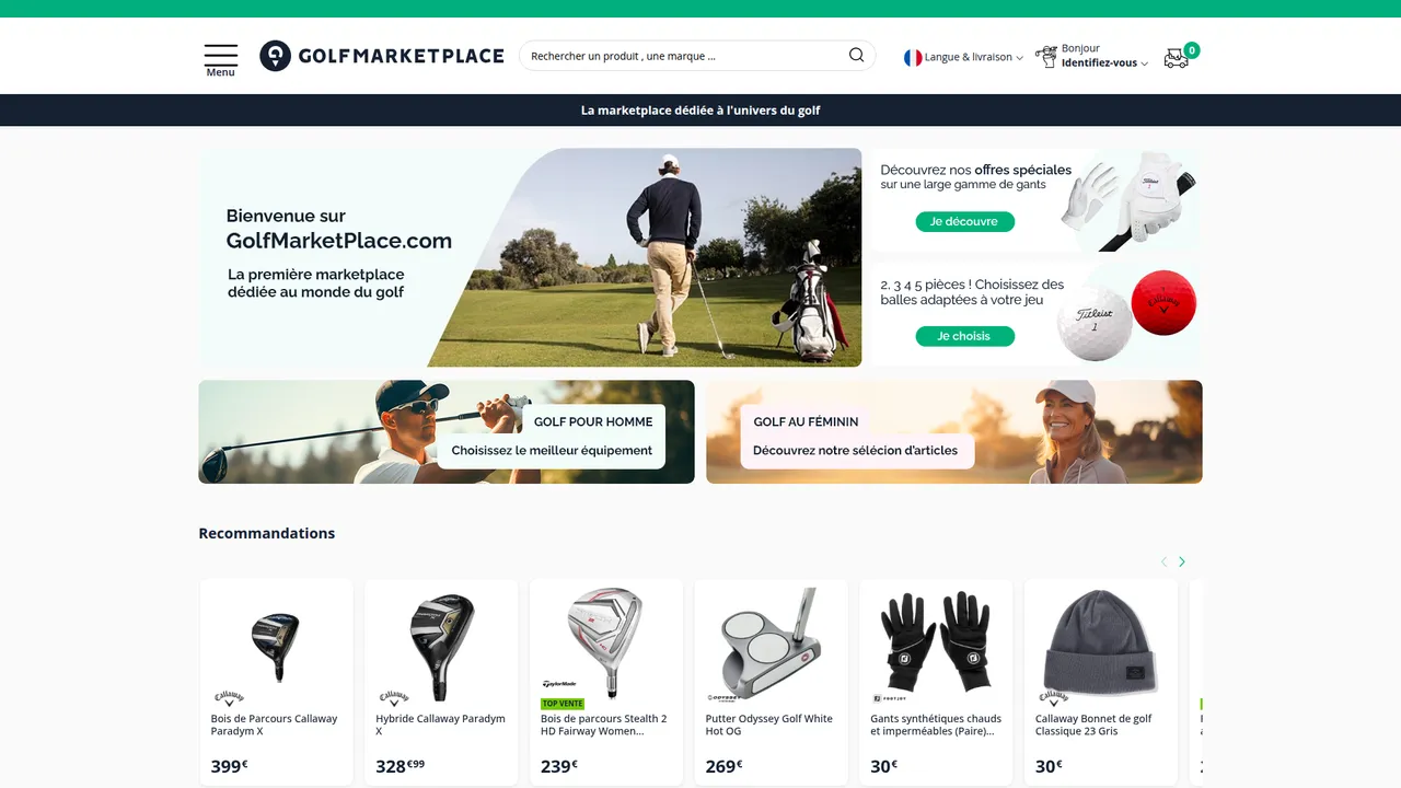 Screenshot de Golf Marketplace