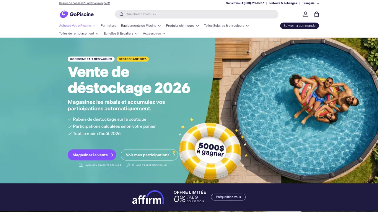 Screenshot de gopool.com
