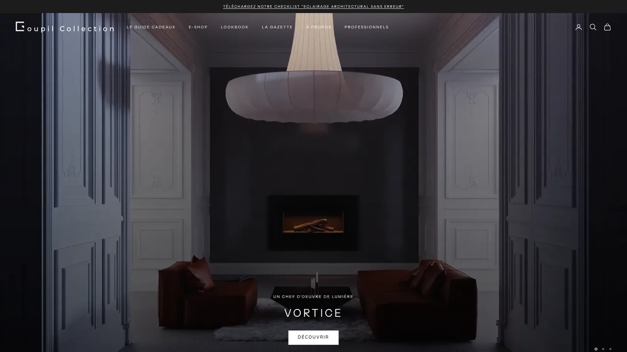 Aperçu du site Goupil Collection