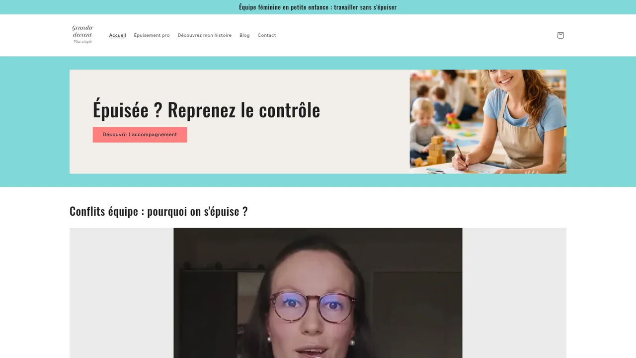 Screenshot de Grandir devient plus simple