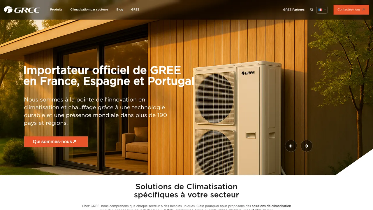 Screenshot de Gree Climatisation