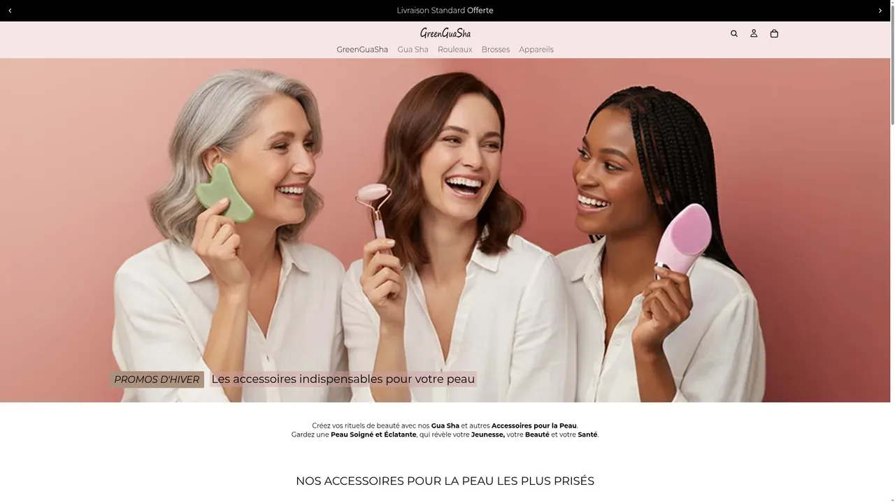 Aperçu du site GreenGuaSha