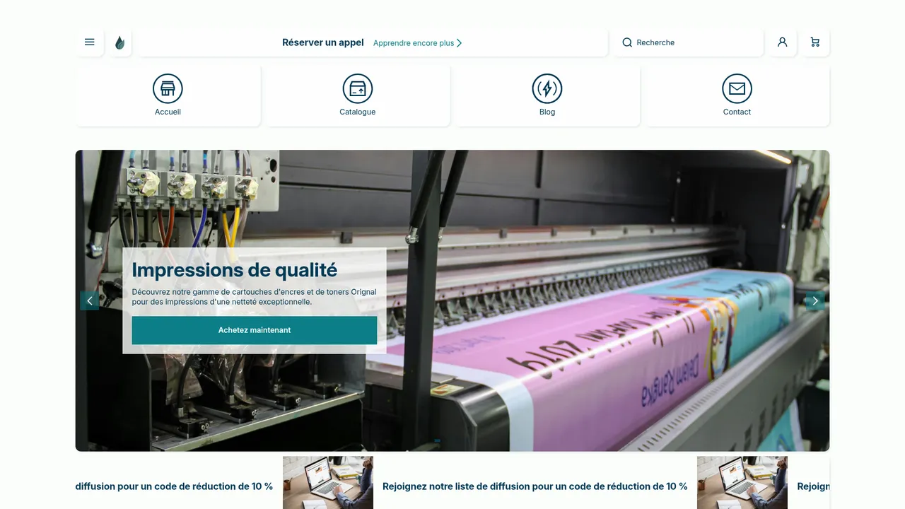Aperçu du site greenprintsupplies.com