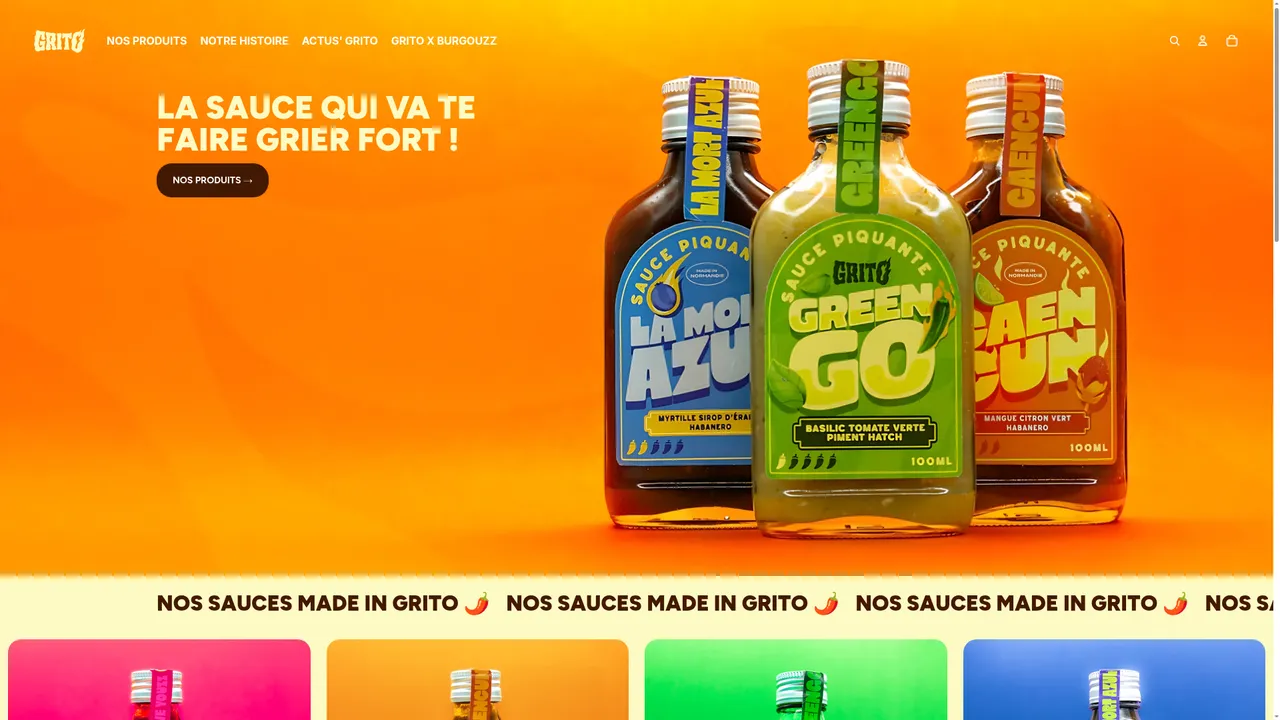 Aperçu du site gritosauces.fr