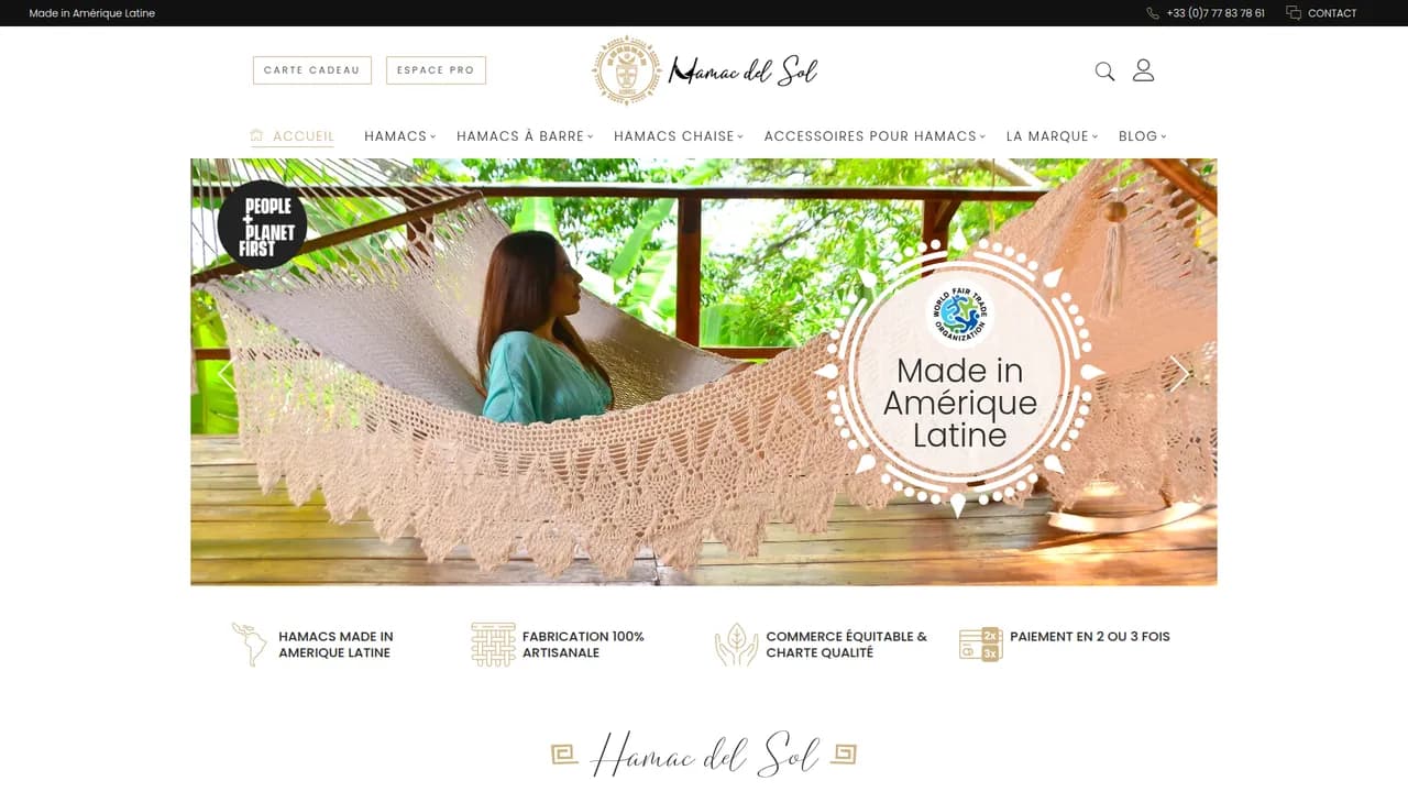 Aperçu du site Hamac del Sol