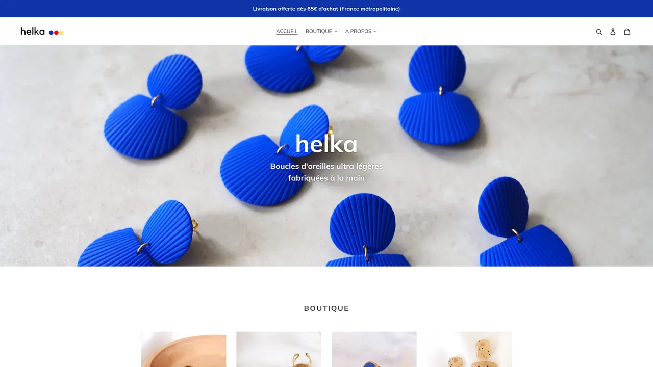Screenshot de helka-atelier.com