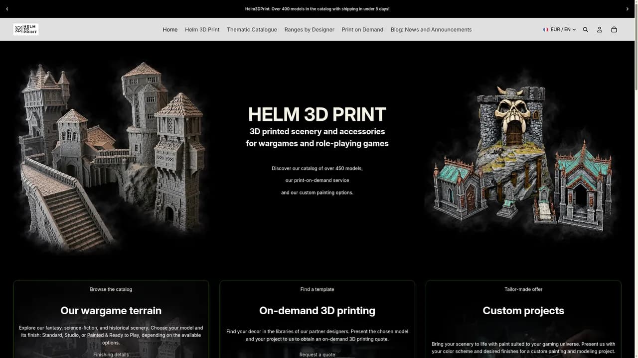 Screenshot de HELM 3D PRINT