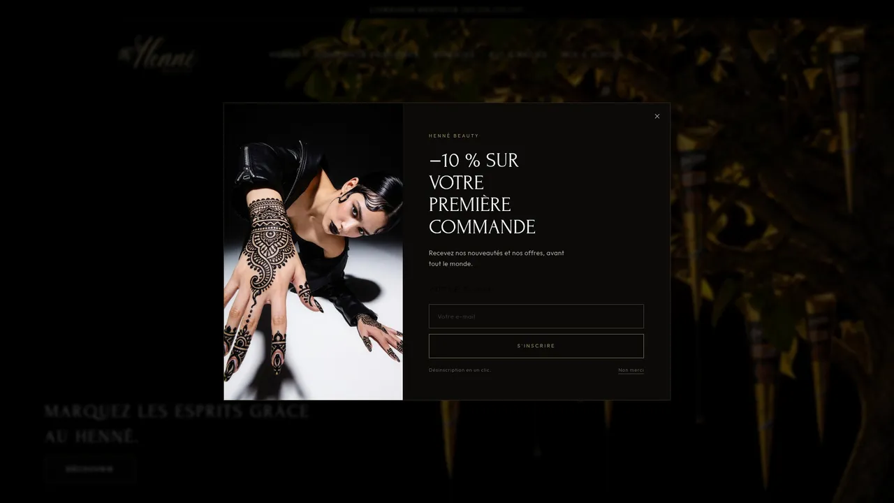 Screenshot de HennéBeauty