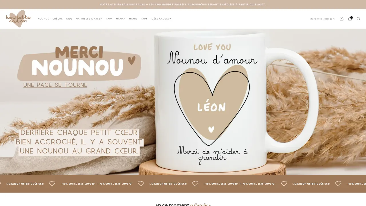 Screenshot de henrietteandco