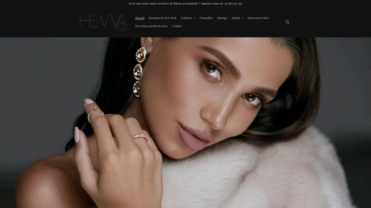 Aperçu du site hevvajoaillerie.eu