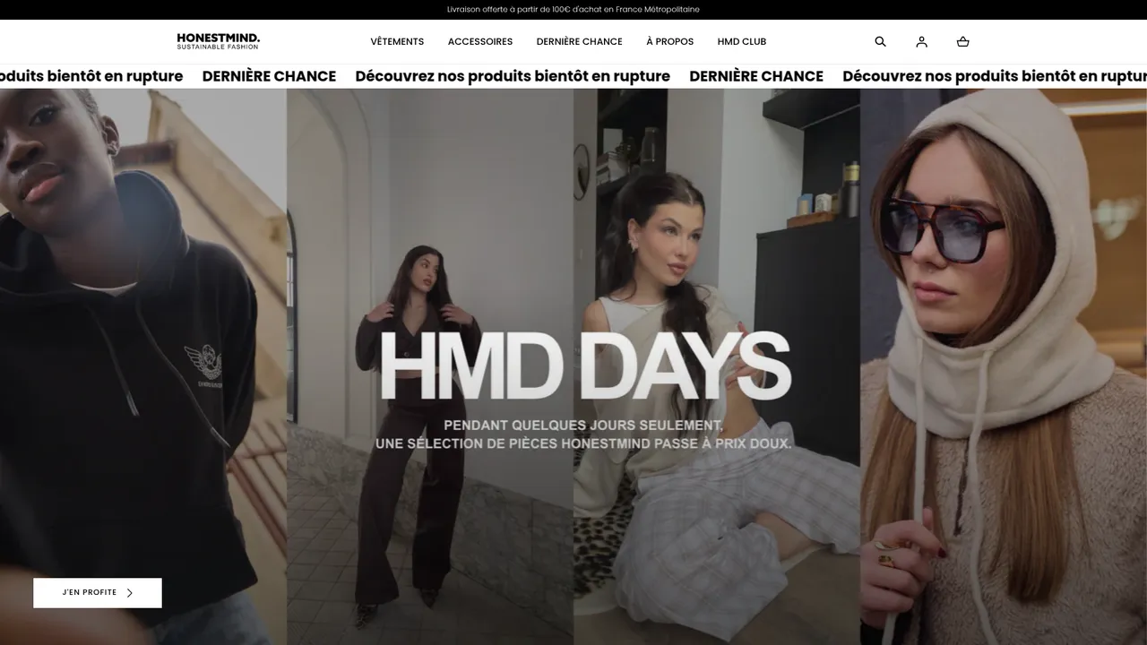 Aperçu du site HonestMind