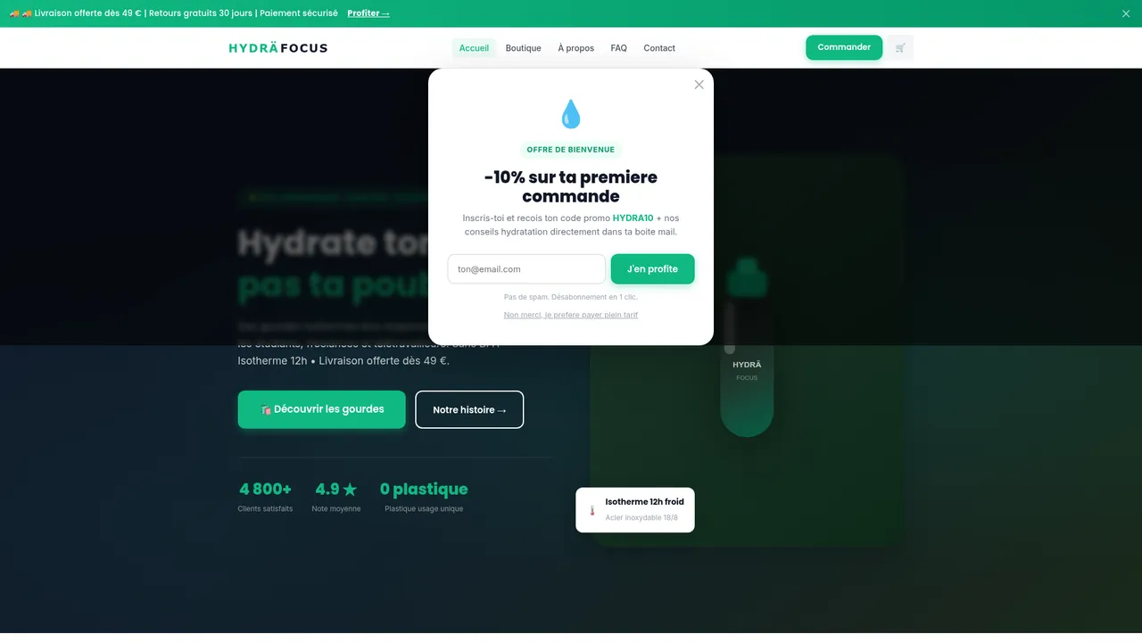 Aperçu du site HYDRA FOCUS
