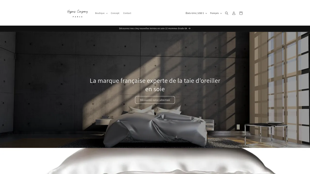 Screenshot de hypnozcompany.com