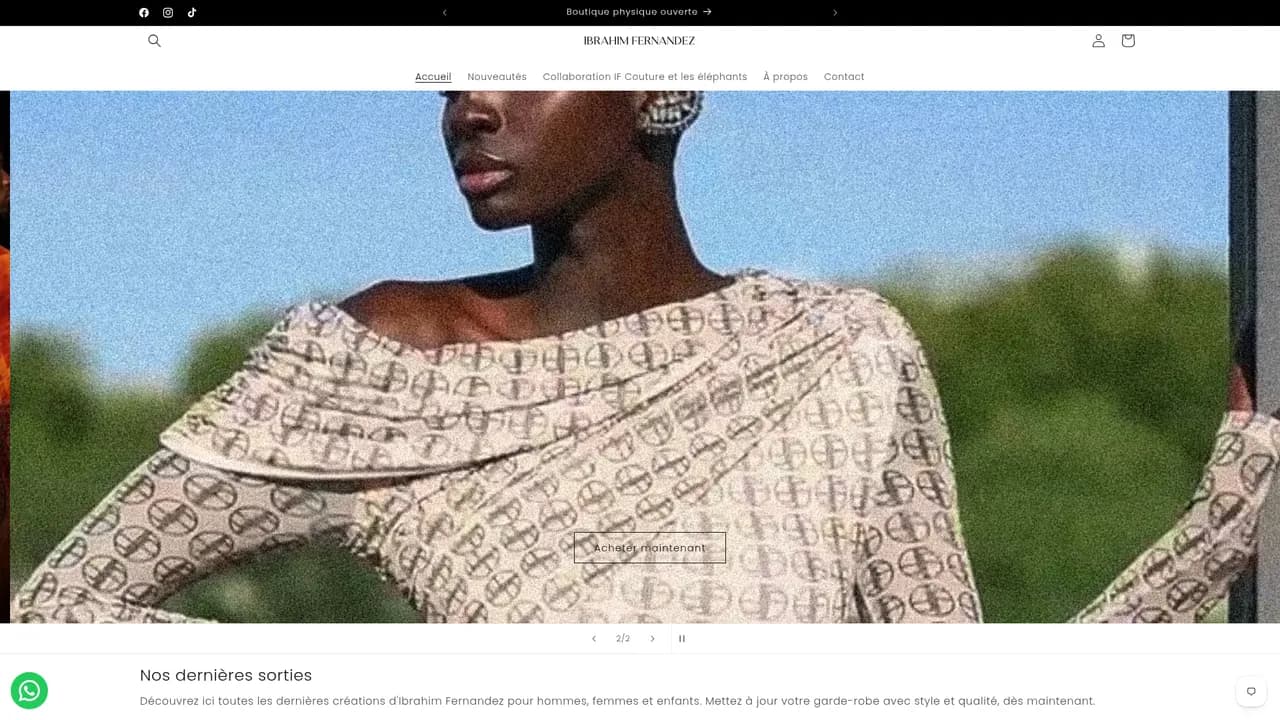 Aperçu du site ibrahimfernandez