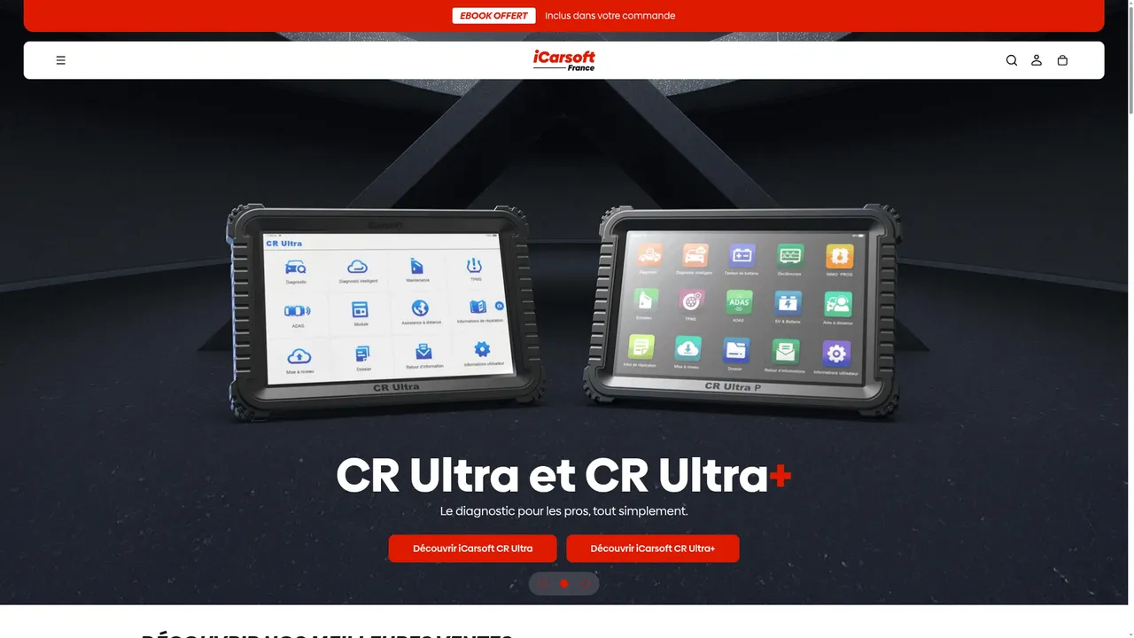Aperçu du site iCarsoft France