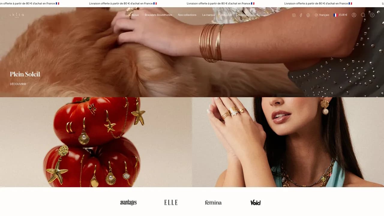 Aperçu du site Ikita Paris