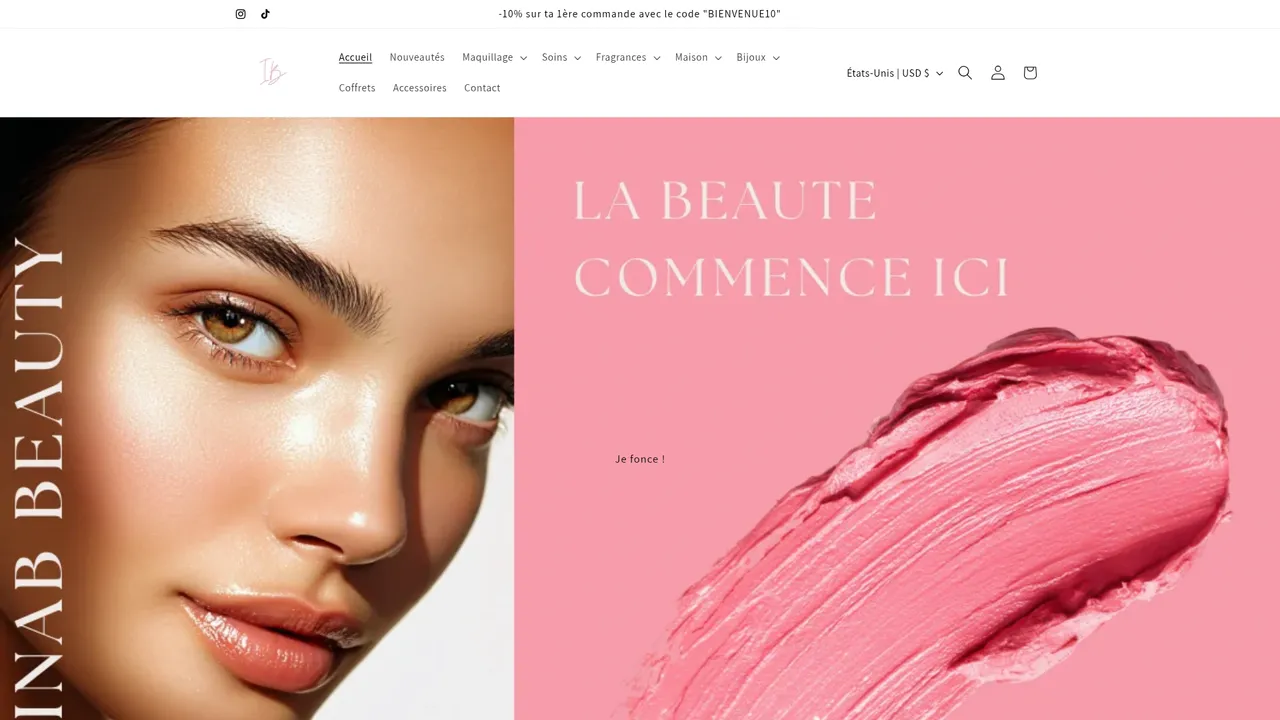Screenshot de Inab Beauty