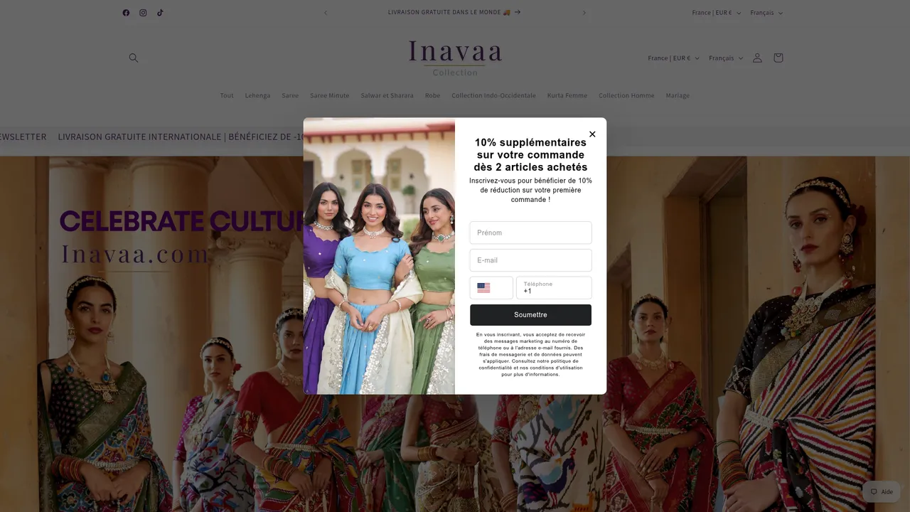 Aperçu du site inavaa.com