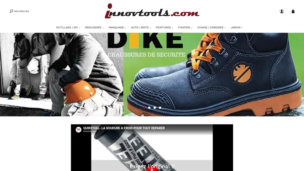 Aperçu du site Innvotools