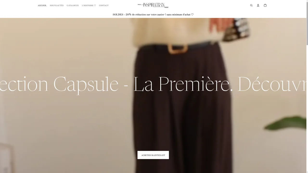 Screenshot de Inspiration Première.