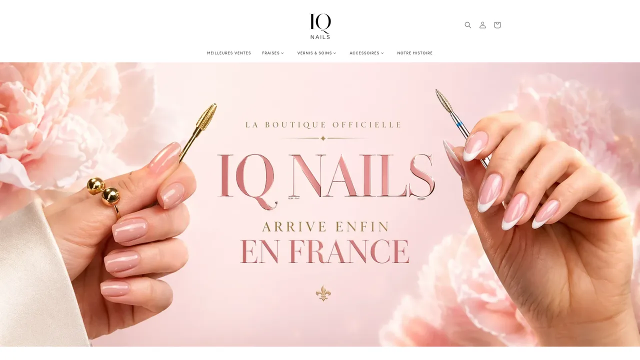 Screenshot de iq-nails.fr