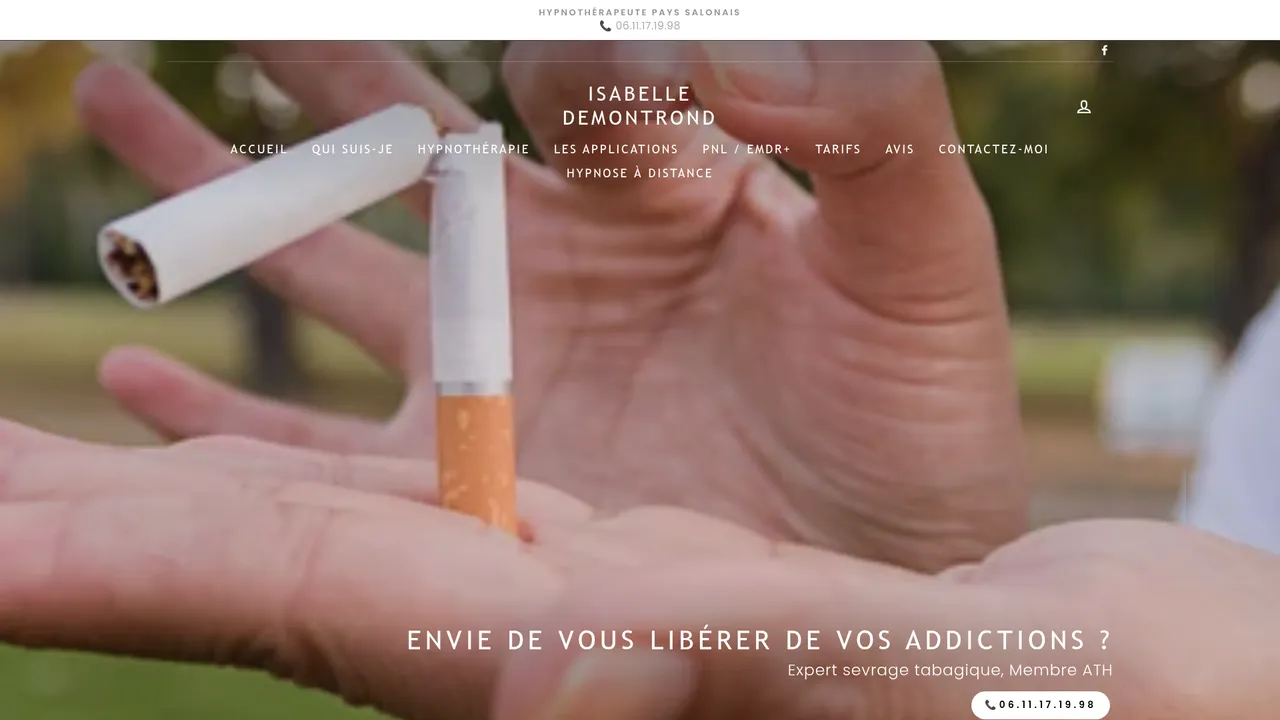 Screenshot de isabelledemontrond.fr