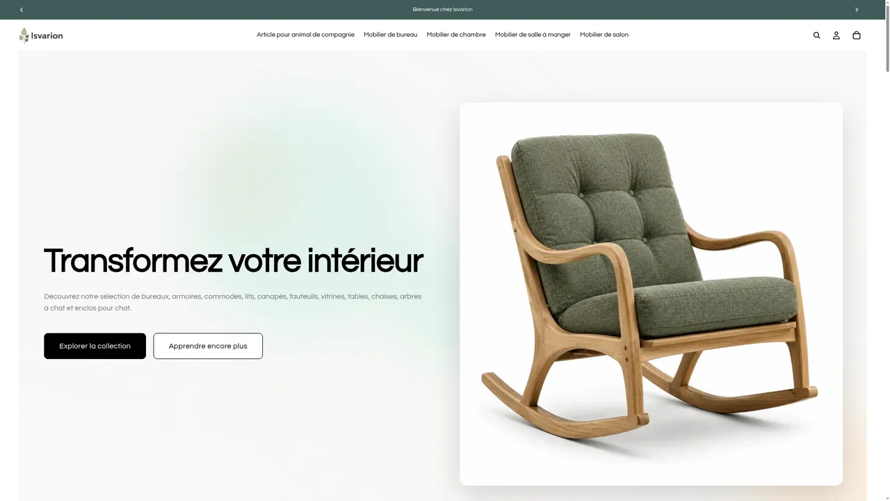 Screenshot de isvarion.com
