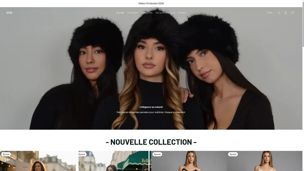 Aperçu du site izoapr.com