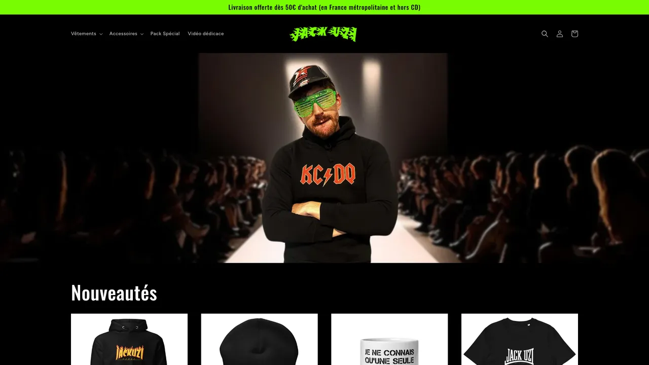 Screenshot de jack-uzi.fr
