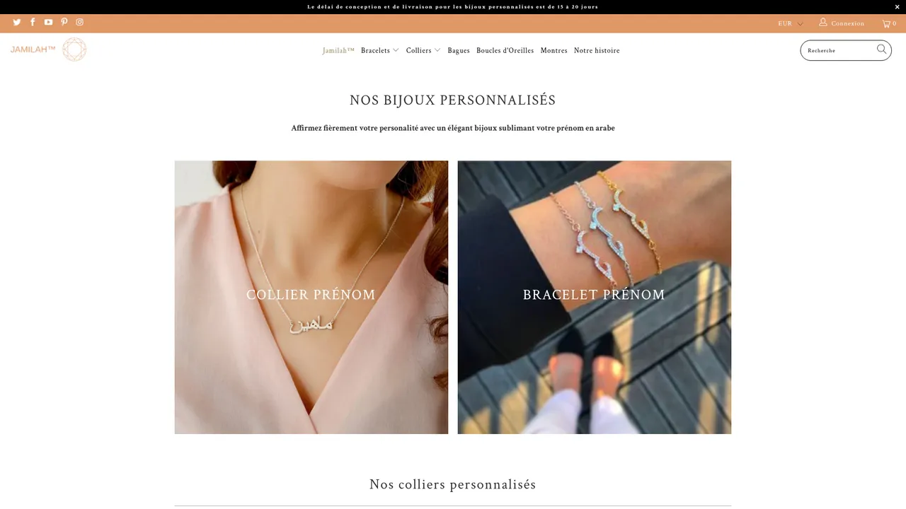 Aperçu du site Jamilah™