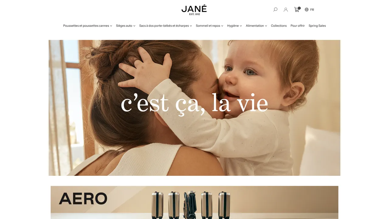 Aperçu du site Jané
