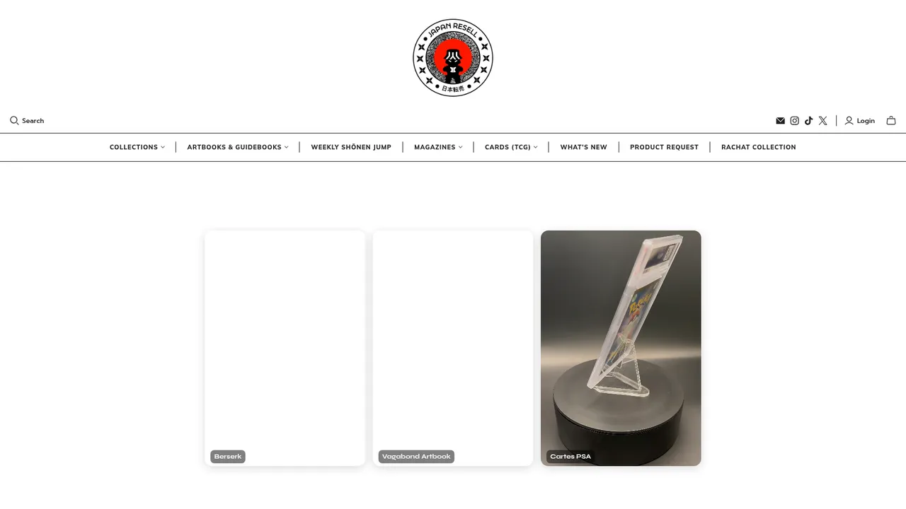 Screenshot de JapanResell