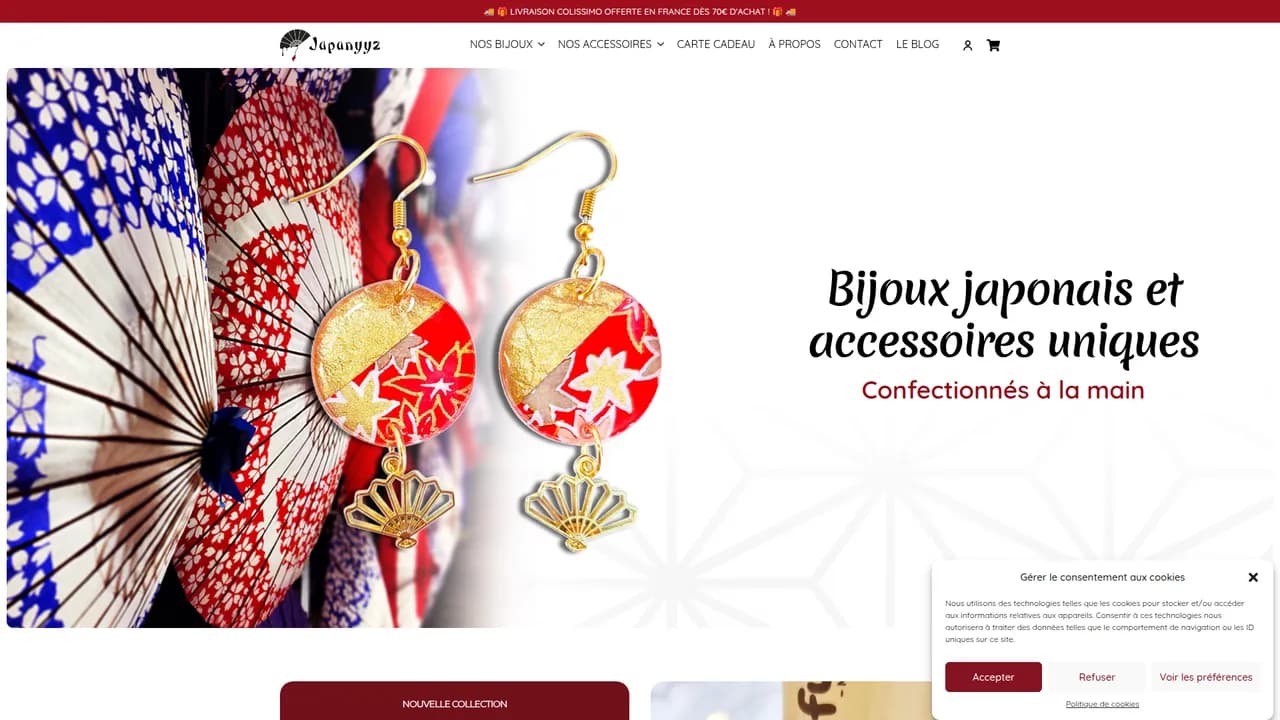 Aperçu du site Japanyyz